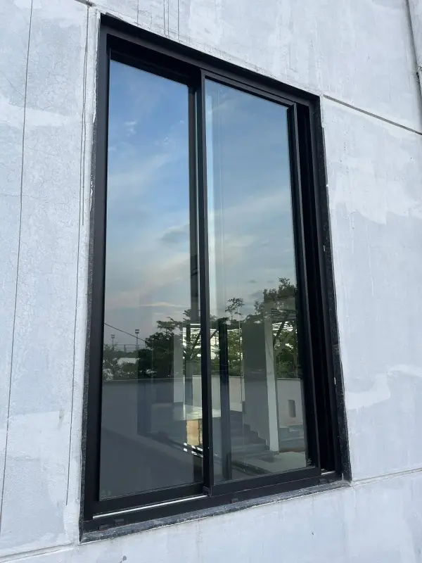 French sliding door outside view